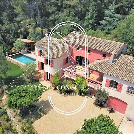 Majestueux-le Mas Du Crabe Rose-carqueiranne-villa T6-piscine By Hc * Carqueiranne